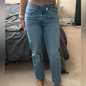 Abercrombie & Fitch jeans, crossover waist #jeans #abercrombie